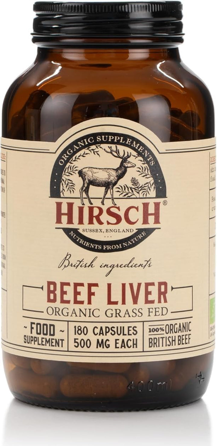 Organic UK Grass Fed Beef Liver Supplement - Soil Association Certified 100% Organic and Glyphosate Free & Vitamin & Mineral 3Rd Party Tested