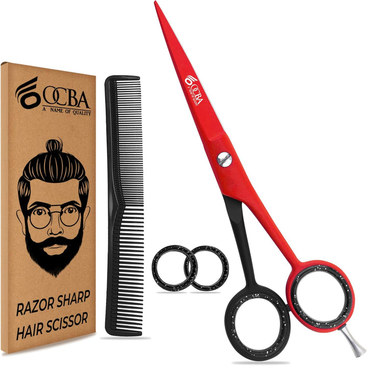 Professional 6" Hairdressing Scissor Sharp Hair Cutting Scissors for Barbers Hairdressers & Stylists Beard & Haircut Scissors for Men & Women (Classic Scissor)