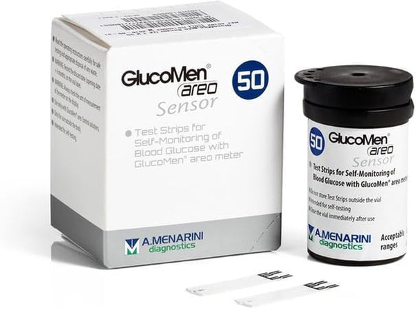 Glucomen AREO Test Strips (50 Strips) - Accurate Glucose Monitoring