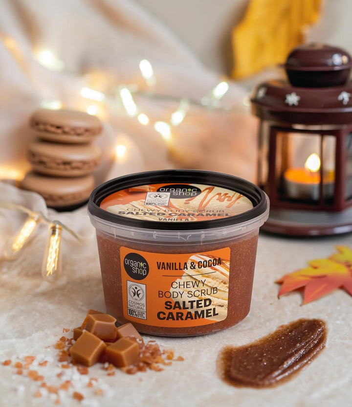 250Ml Body Scrub Salted Caramel Chewy Vanilla & Cocoa