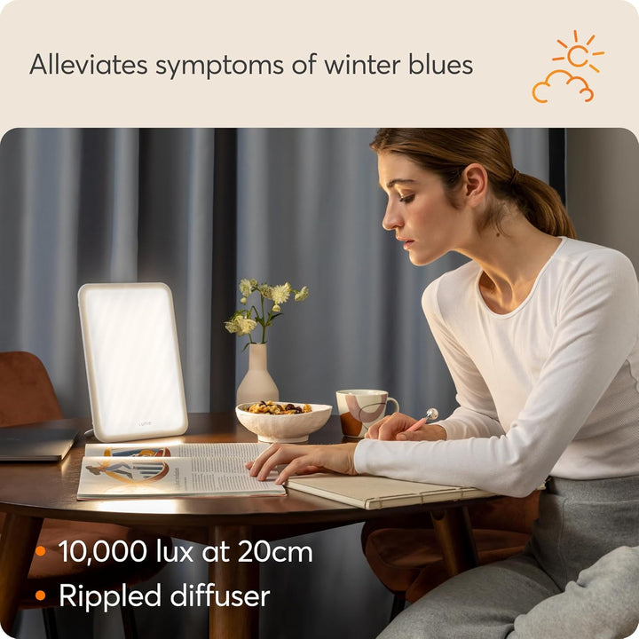 Vitamin L, Slim Light Box for Effective SAD Light Therapy, White