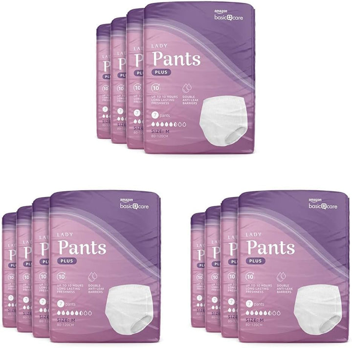 Lady Pants plus Medium – 28 Count (4 Packs of 7), White