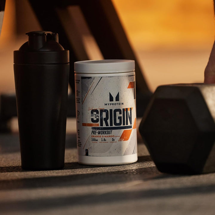 Origin Pre-Workout Power with Beta Alanine and Caffeine, Orange and Mango, 600 G