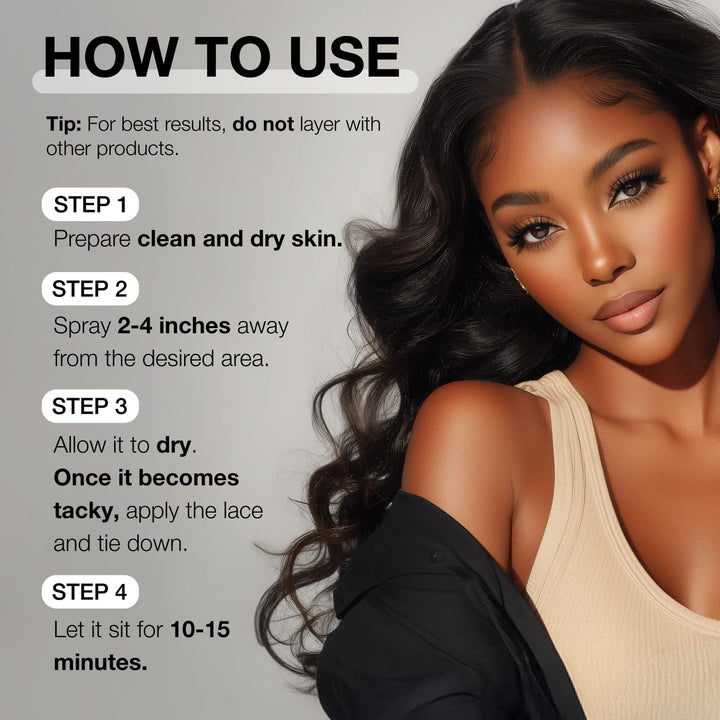 Wonder Lace Bond Adhesive Spray - Supreme Extreme Firm Hold 80Ml | Fast Drying, No Residue, No Build Up, Powerful All-Day Hold, Daily Wig Application