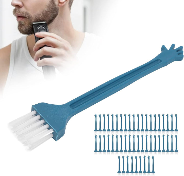 50Pcs Shaver Brush, Soft Bristles Electric Shaver Cleaning Brush Replacement with PP Handle, for Small Household Appliances Computer Accessories