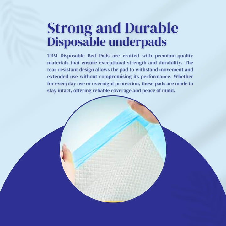 50 X Disposable Incontinence Bed Pads 60 X 60 | Absorbent Underpads, Bed Mats, Incontinence Pads, Incontinence Sheets, Bed Pads, Premium Incontinence Bed Sheets