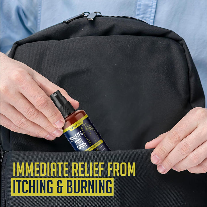 Athletes Foot Spray (200 Ml) –Antifungal Athletes Foot Treatment with Natural Peppermint & Lemongrass Oil for Smelly Feet, Soothes Itch, Cracks Control & Helps Prevent Foot Recurrence