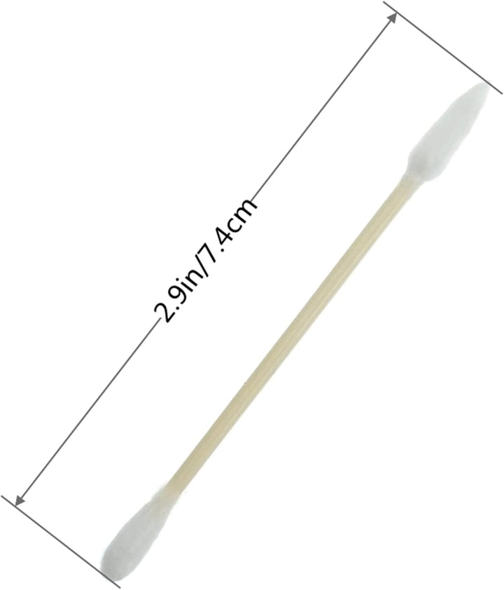 600 Bamboo Cotton Buds, Cotton Wooden Ear Swabs for Makeup Cleaning, 100% Biodegradable, Eco Friendly