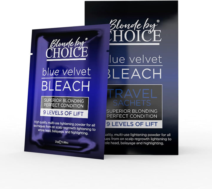 Professional Hair Bleach,  Blue Velvet, Premium Hair Lightener, 9 Levels of Lift, Inbuilt Blonde Toner, Perfect Bleach Hair Dye for Root Touch Up, Highlights, Balayage, Ombre (500G)