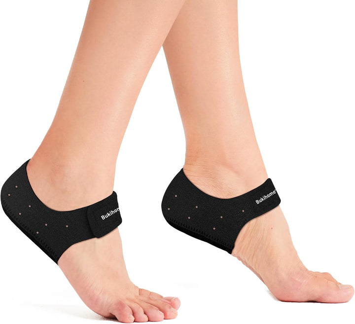 Plantar Fasciitis Gel Heel Protectors -  Heel Cups for Women Men Heels Spur Pain Relief - Heel Inserts Pads for Achilles Tendinitis Dry Cracked Heel Support Cushion, Small, UK Size 4-7
