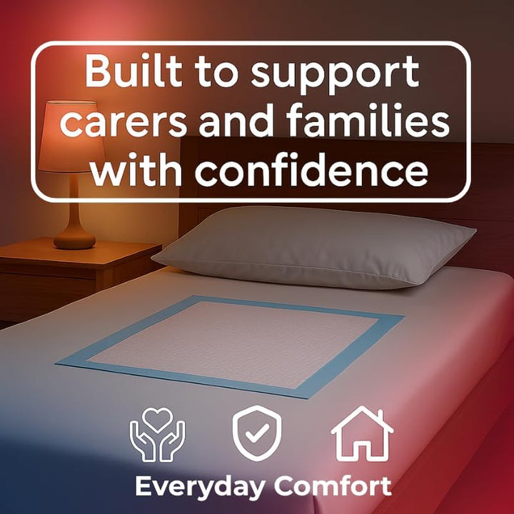 25 X  60 X 60 Cm | Disposable Incontinence Bed Pads | Underpads, Bed Mats, Mattress Protectors, Incontinence Pads| Adults & Elderly, Sofa & Chair for Children, Toddlers Babies