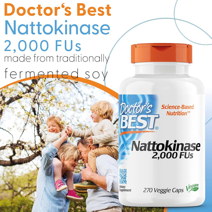 , Nattokinase, 2,000 FU, 270 Vegan Capsules, Lab Tested, Gluten Free, Vegetarian