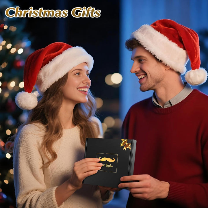 Stocking Fillers for Men, Christmas Gifts for Men Him, Birthday Gifts for Mens Dad Husband Boyfriend,  Beard Brush Grooming Kit with Brush Comb Scissors, Grandad Daddy Step Dad Xmas Presents