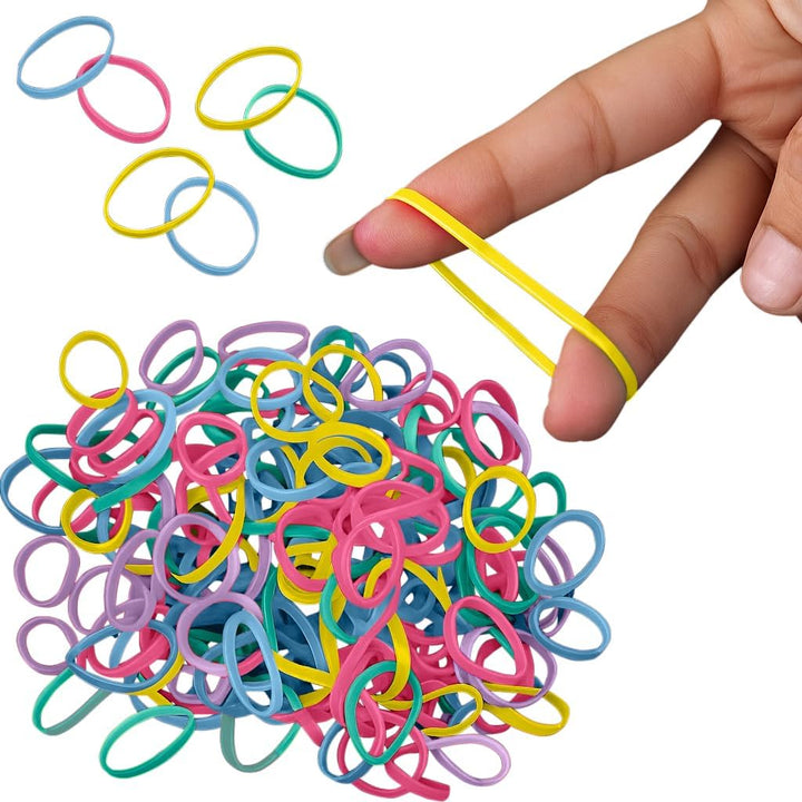 250X Clear Elastic Ponytail Holders, Ties, Small