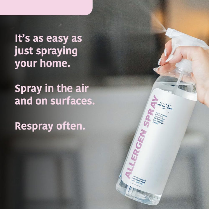Allergen Spray, Pets, Dust Allergies & More, Air & Surface, Just Add Water, Bottle, over 33Oz