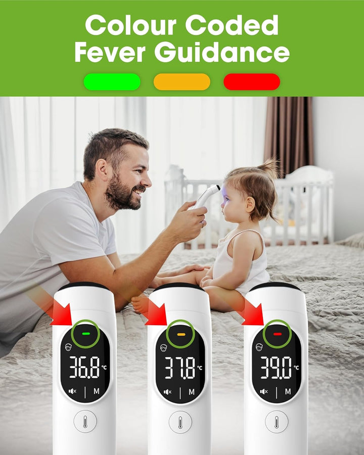 TH2 Thermometer - NHS Supplier - German Sensor - IF Award Winner - CE Approved - In-Ear, Forehead, Non-Touch & Baby Modes - Infrared Thermometer for Newborn, Baby, Kids, Children & Adults