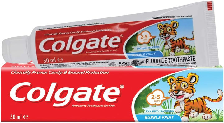 Toothpaste Teeth Kids Bubble Fruit 2-5 Years, 50 Ml