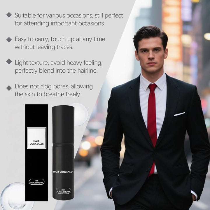 Tive/No Hair Concealer Cream,Tive/No Color Hair Concealer,Hair Concealer for Men & Women,Waterproof and Sweatproof Light Brown Hair Fillup Concealer,For Naturally Fuller and More Confident Hair