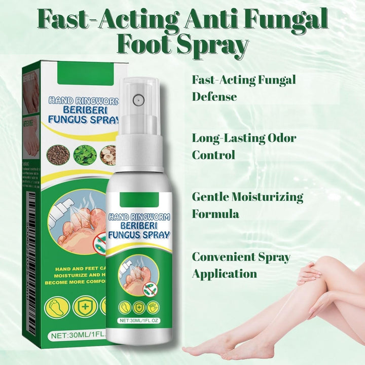 1Pcs Athlete'S Foot Spray 30Ml - Fast-Acting anti Fungal Spray for Foot Fungus Treatment, Feet Deodorant for Smelly Feet, Athlete'Sfoot Treatment with Natural Ingredients and Moisturising