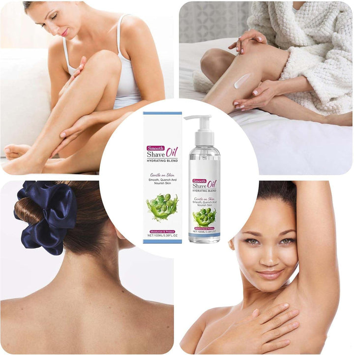 Shaving Oil for Women - 100 Ml Gentle Moisturising Non-Greasy Skin Care - Bikini Pre-Shaving Oil for Women | for Dry Sensitive Skin before and after Bikini Arms Legs Face Women Men