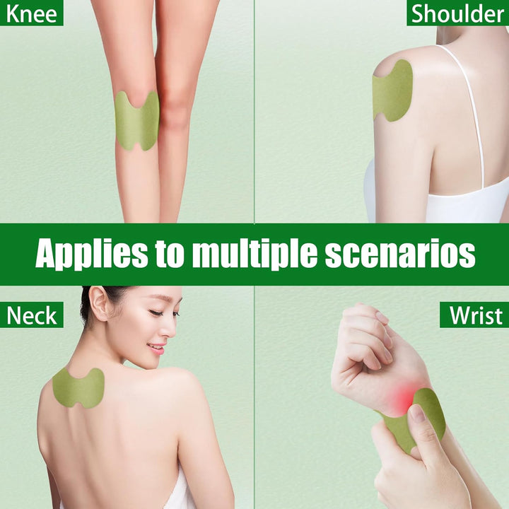 Knee Pain Relief Patches, 40Pcs Knee Patches Pain Relief Plaster Wormwood Herbal Knee Pain Relief Patches Relieves Muscle Soreness in Knee, Neck, Shoulder