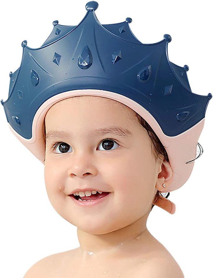 Baby Shower Cap, Kids Shampoo Shower Bath Cap Adjustable Hair Washing Shampoo Shield Baby Visor for Eyes and Ears Protector (Pink)