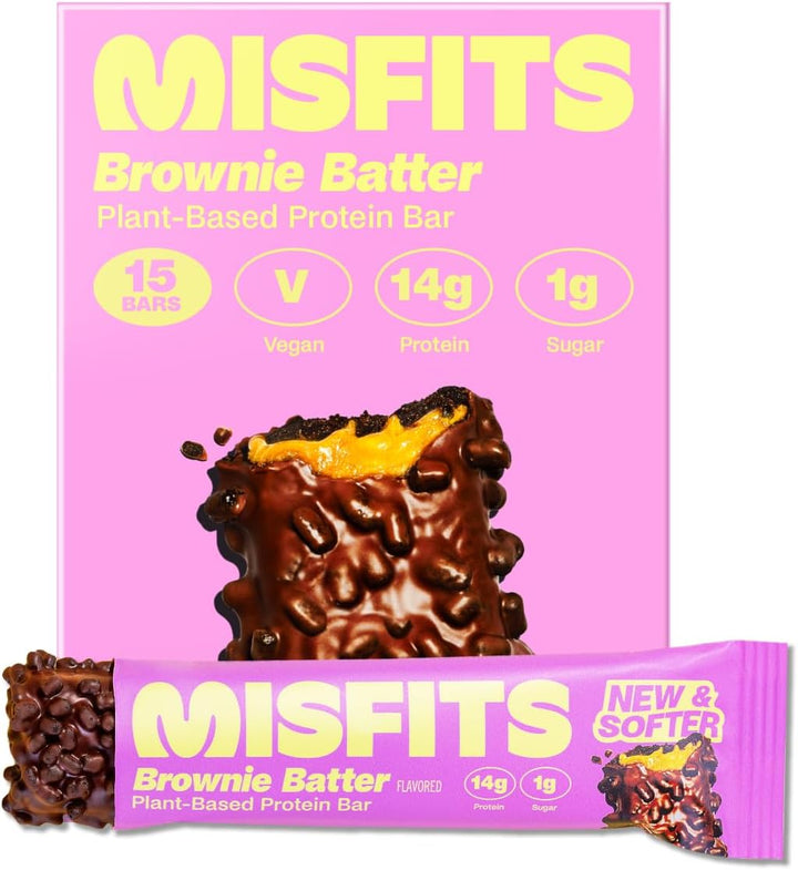 Vegan Protein Bars - Updated Recipe | Low Sugar & Carb, High Fibre Snacks | Variety Pack of 12 (4 Flavours)