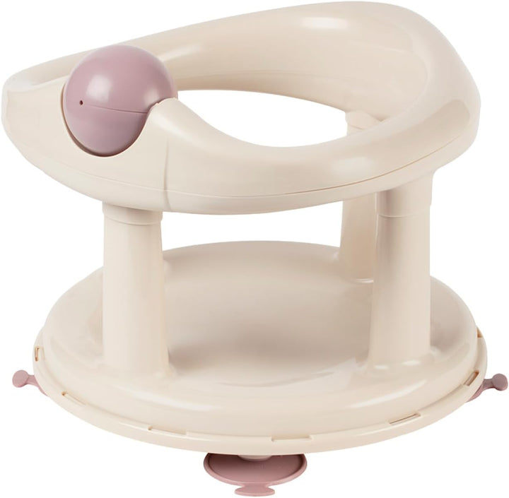 Swivel Bath Seat, 6 - 12 Months, Max. 10 Kg, Child Bath Support Seat, Non-Slip, Ergonomical, Suction Cups, Beige