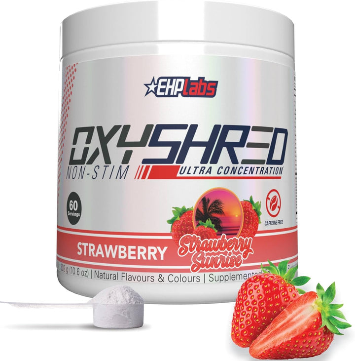 Oxyshred Non Stimulant Thermogenic Pre Workout Powder & Shredding Supplement - Pre Workout Powder with L Glutamine & Acetyl L Carnitine, Energy Boost Drink - Honeydew Melon, 60 Servings