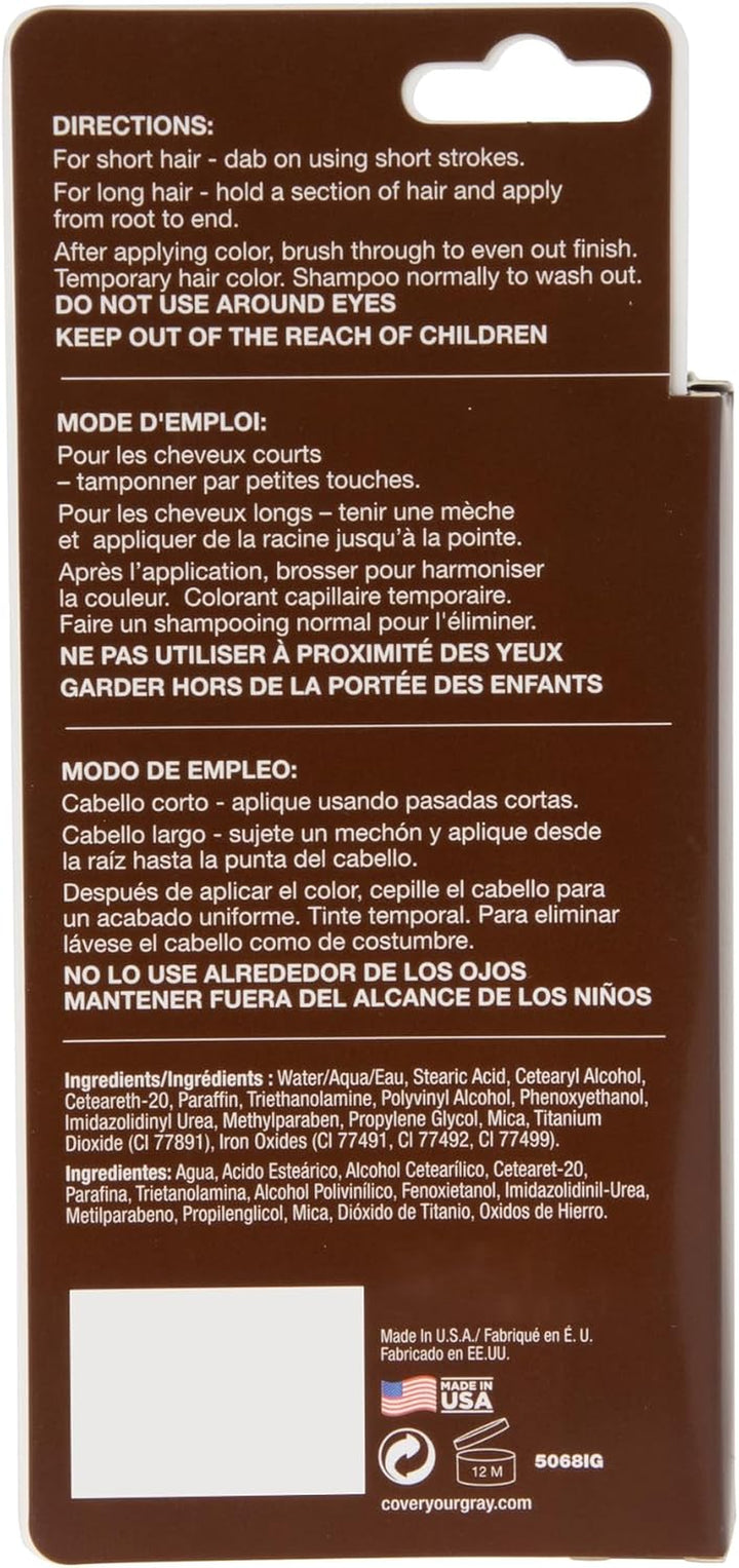 "Irene Gari" Instant Touch up to  Brush in Hair Mascara (Dark Brown) 0.25 Oz