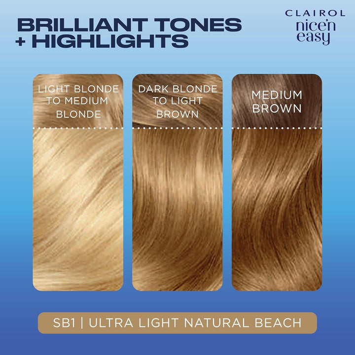 NICE'N EASY CRÈME PERMANENT HAIR DYE - SB1 ULTRA LIGHT NATURAL BEACH BLONDE