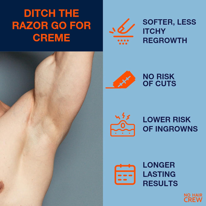 Body Hair Removal Cream – Depilatory Cream. Made for Men, 200 Ml