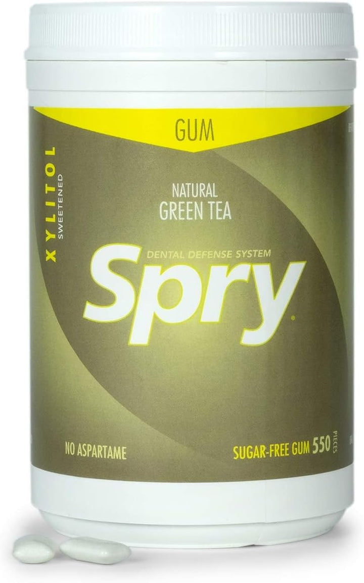 Fresh Natural Xylitol Chewing Gum Dental Defense System - Aspartame-Free, Sugar-Free, Non-Gmo, Gluten-Free (Spearmint, 100 Count - Pack of 1)