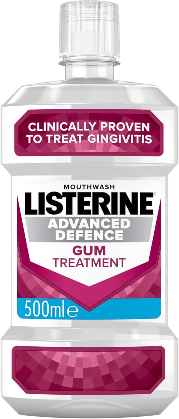 Advanced Defence Gum Treatment Mouthwash (500Ml), Clinically Proven to Treat Gum Disease as in Little as Two Weeks, Repels Plaque Germs to Treat and Prevent Gingivitis from Recurring