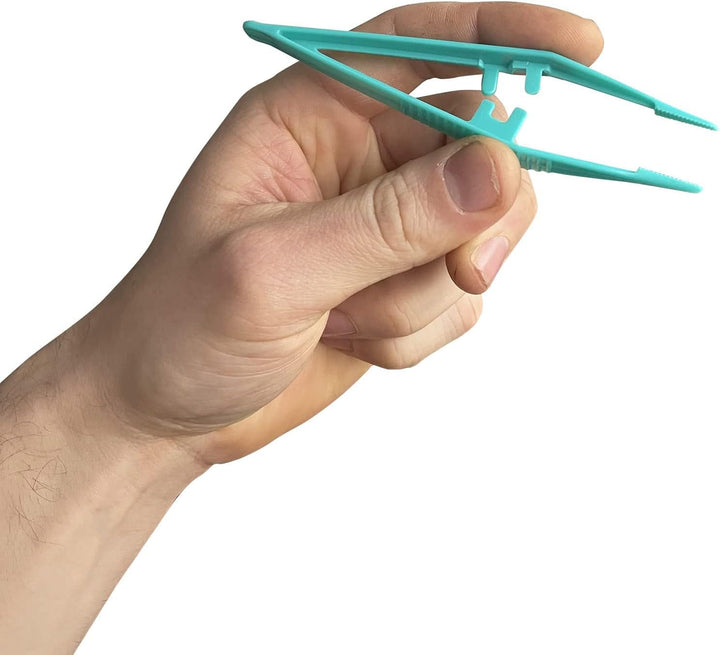 5 Pcs Re-Usable Plastic Tweezers - Ideal for Health & Beauty First Aid Medical DIY Arts & Crafts