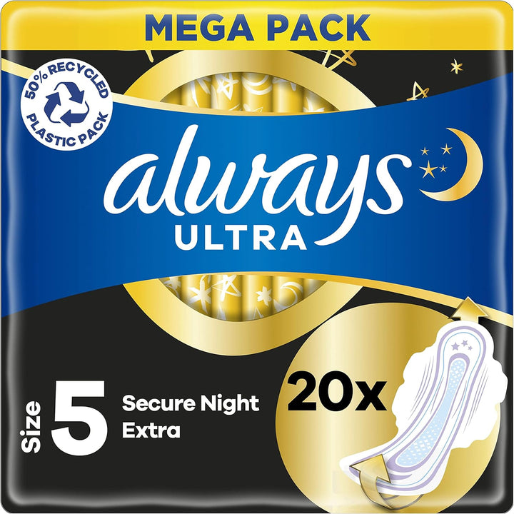 Ultra Sanitary Towels Long (Size 2) Wings X 24 Pads, Super Absorbent and Ultra Thin, for Menstrual Periods 24 X 4