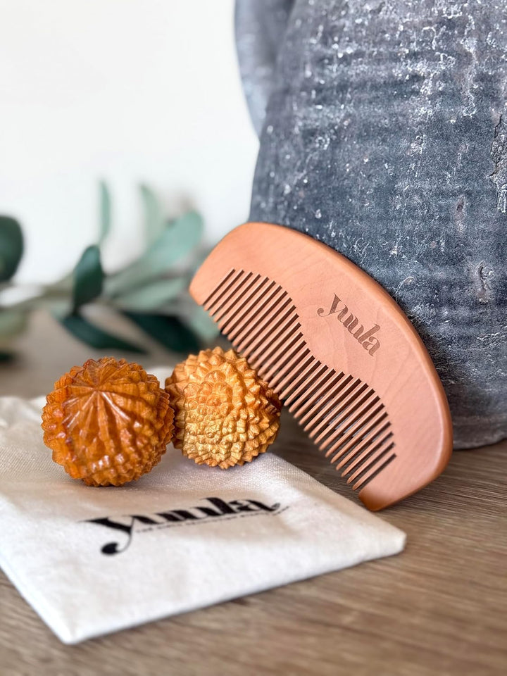The Pain Relief Duo : the Aura Orbs® and the ® Comb Set | Labour Comb | Labour Balls | Birth | Hypnobirthing | Acupressure | Massage Tool | Midwife Created