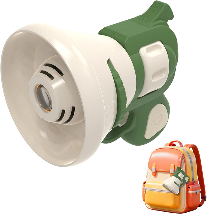 Hilarious Costume Projector &Voice Changer Speaker, Funny Transformation Projector Speaker,Prank Voice Props Can Record Audio, Handheld Bag Charm for Both Adults and Children (Yellow)