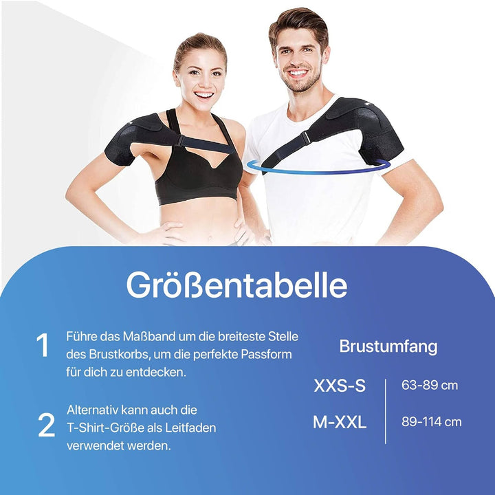 Shoulder Support for Women and Men, Shoulder Brace Includes Hot and Cold Gel Pack for Frozen Shoulder, Rotator Cuff Pain Relief, Adjustable Shoulder Strap for Extra Comfort (Large)