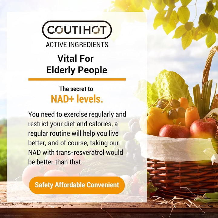 1100Mg NAD & Trans-Resveratrol Capsules with 50Mg Black Pepper Extract - Nutrient-Rich Blend - Gluten-Free, Non-Gmo (60 Count (Pack of 1))