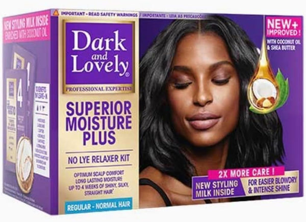 Dark and Lovely Moisture plus No Lye Relaxer Regular