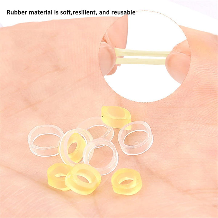 Ingrown Toenail Corrector, Stainless Steel Curved Toenail Straightener with Rubber Bands, Ingrown Toenail Removal Kit, Professional Ingrown Toenail Pedicure Tools for Men Women Curved Nail Repair