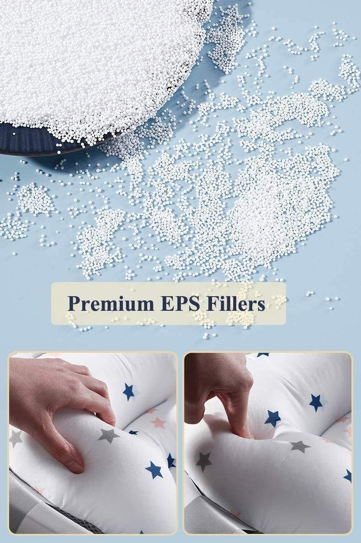 Baby Bath Cushion Pad Newborn Bath Bed Adjustable Baby Shower Mat Non-Slip Soft Mesh Padded Infant Bathtub Support Foldable Baby Bath Seat Back Body Pillow Infant Bather Floating Pad, 0-12 Months