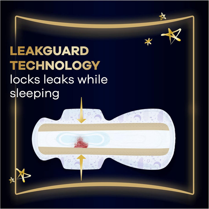 Ultra Sanitary Towels Secure Ultimate Night (Size 6) with Wings 3 X 16 Pads, Super Absorbent and Ultra Thin, for Menstrual Periods