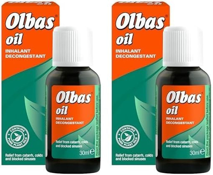 Oil 30Ml - Inhalant Decongestant Oil - Relief from Catarrh, Colds & Blocked Sinuses