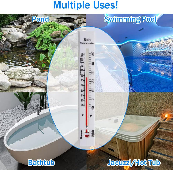 Bath Thermometer - Easy to Use to Check Hot Water Temperature Prior to Bathing - the Ideal and Safe Baby Bath Thermometer