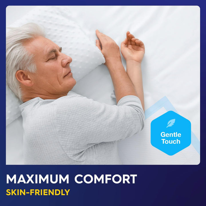 30 X  Incontinence Bed Pads 90 X 60Cm | Adhesive Strips | Large Disposable Incontinence Pads | Super Absorbency Incontinence Bed Sheets for Adults, Children & Babies | 1,200ML Capacity