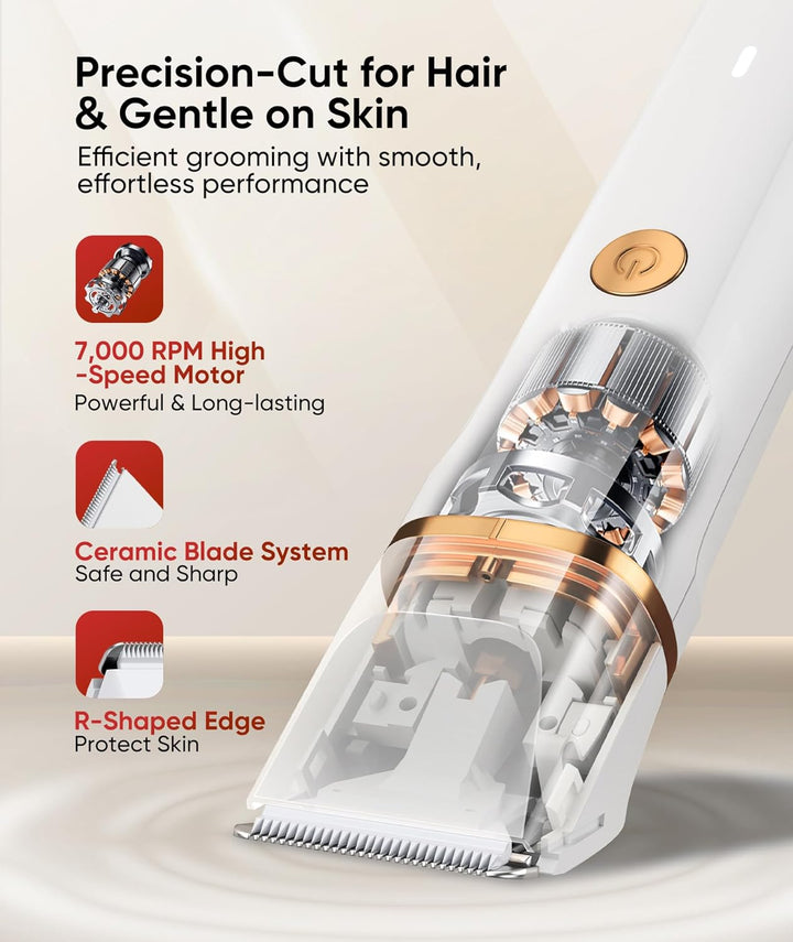 Lady Shavers for Women 3-In-1,Bikini Trimmer Woman IPX7 Waterproof,Nose Trimmer Rechargeable,Pubic Hair Trimmer for Women Wet and Dry,Painless Electric Foil Shaver for Body,Arms Legs Underarms