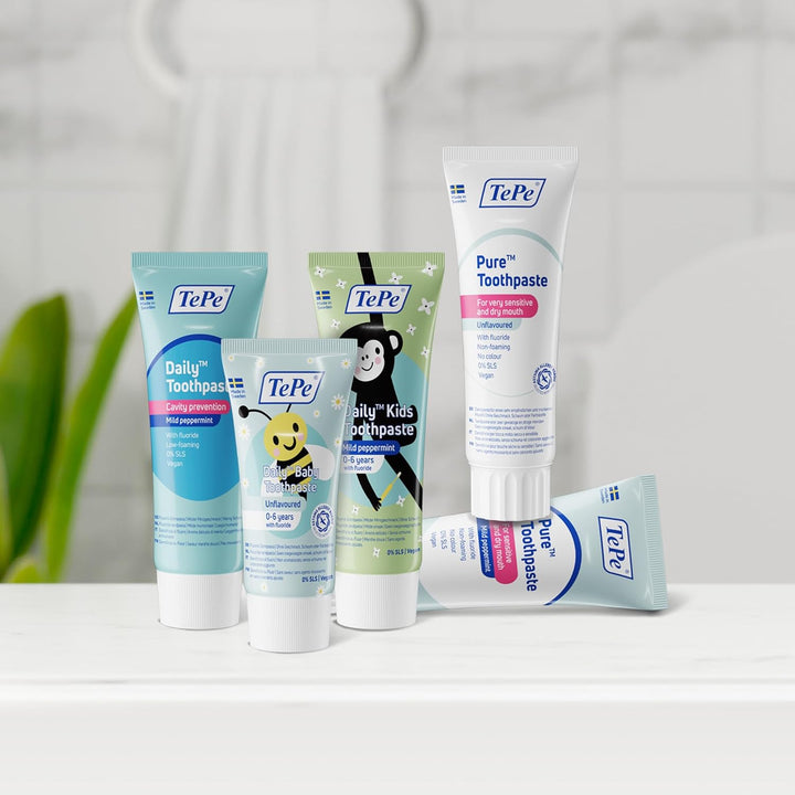 Daily Kids Toothpaste, Mild Peppermint, 0-6 Years, Everyday Fluoride Toothpaste for Kids to Prevent Cavities, Age-Appropriate Fluoride Level