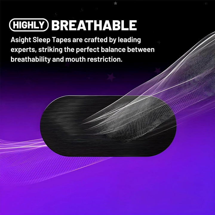 Mouth Tape| Snoring Aids for Women & Men| Mouth Tape for Sleeping | Sleep Aid to Improve Nasal Breathing| Sleep Tape| 30 Hypoallergenic anti Snoring Strips (Black)